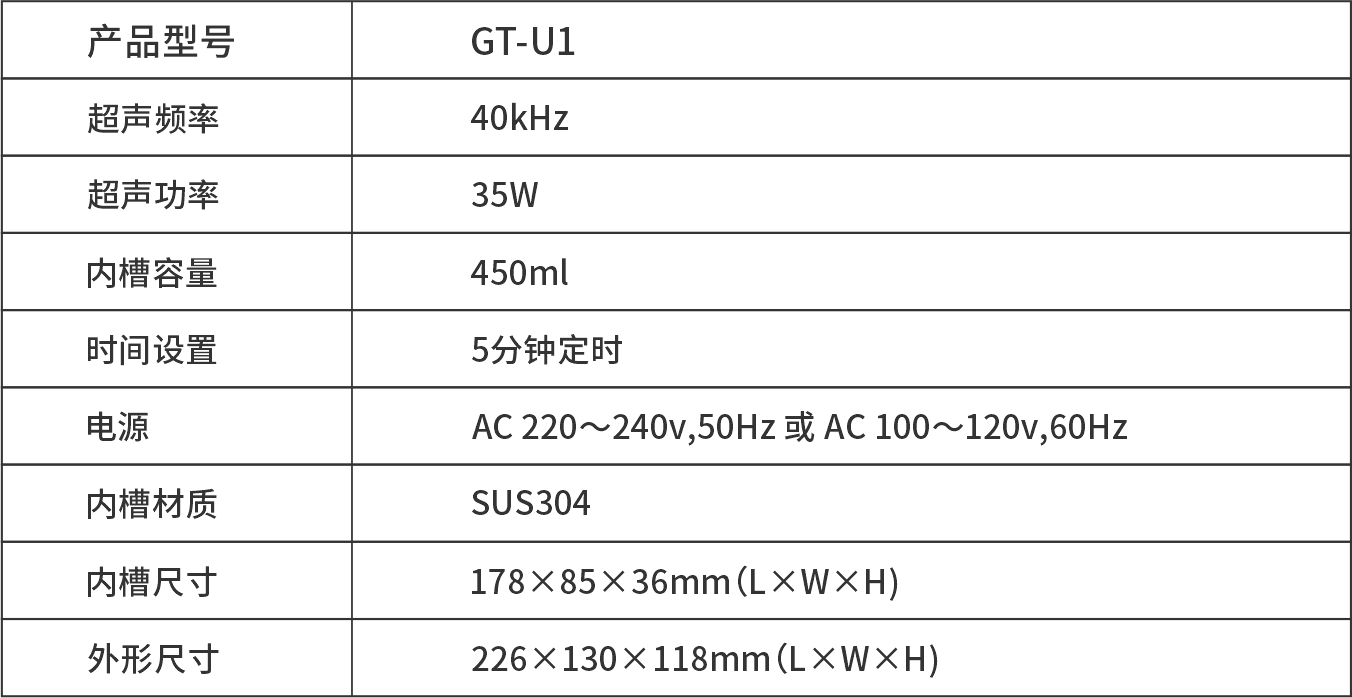 GT-U1假牙/牙套超聲波清洗機(jī)